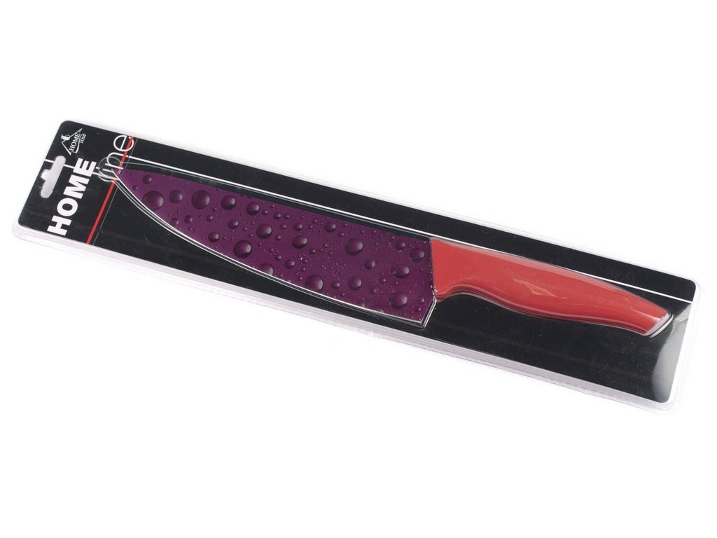 Нож металлический с антибактериальным покрытием с пластмассовой ручкой 20,3 см  Арт. 62736