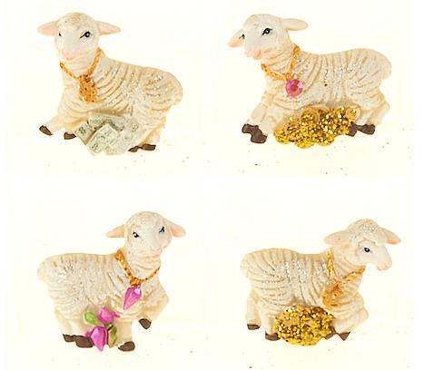 Фигурка пластмассовая на магните ''овечка'' 5,2*1,8*4,8 см (арт. S3890273, код 976641) Арт.67354 - фото