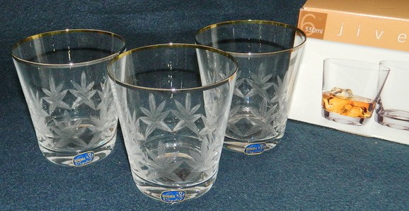 Набор стаканов JIVE декор. 6 шт. 330 мл (натрий-кальций-силикатное стекло) Арт. 69134