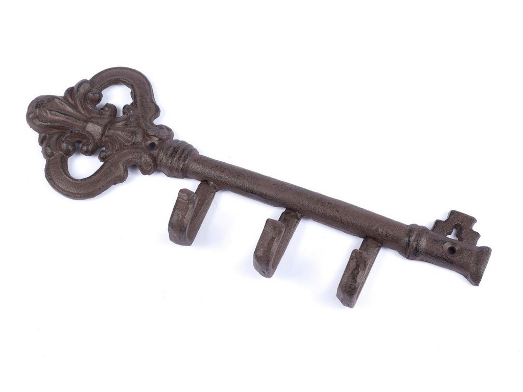 Вешалка настенная металлическая ''Ключ'' 3 крючка 26 см  Арт.72951 - фото
