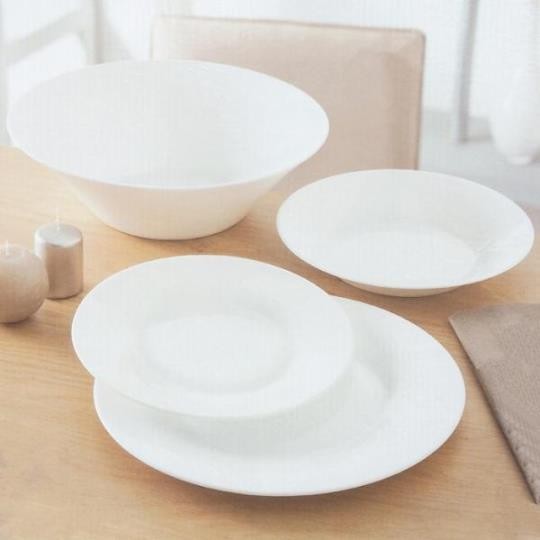 Набор посуды стеклокерамический Luminarc ''Alizee'' 19 пр.: 18 тарелок 22/23/28 см, салатник 29 смАрт.74509