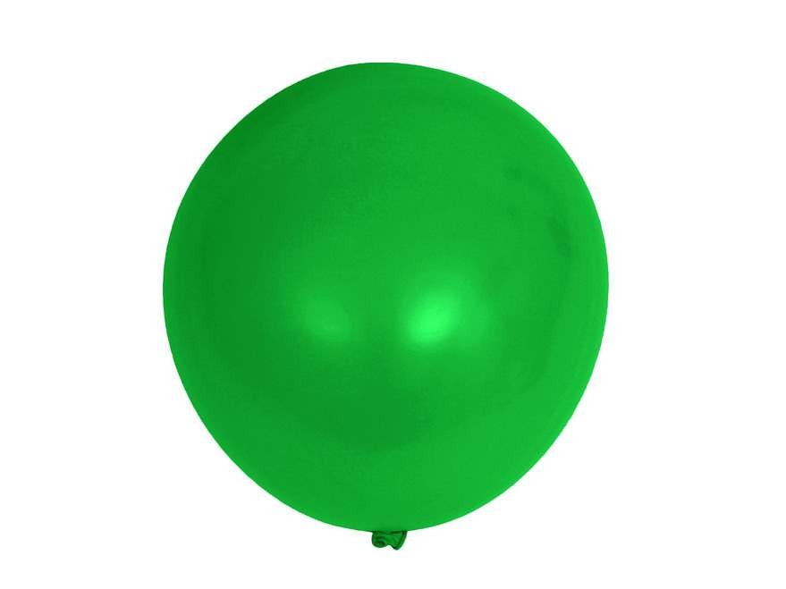 Набор шариков резиновых надувных зеленых 15 шт. 25 см  Арт.77267 - фото