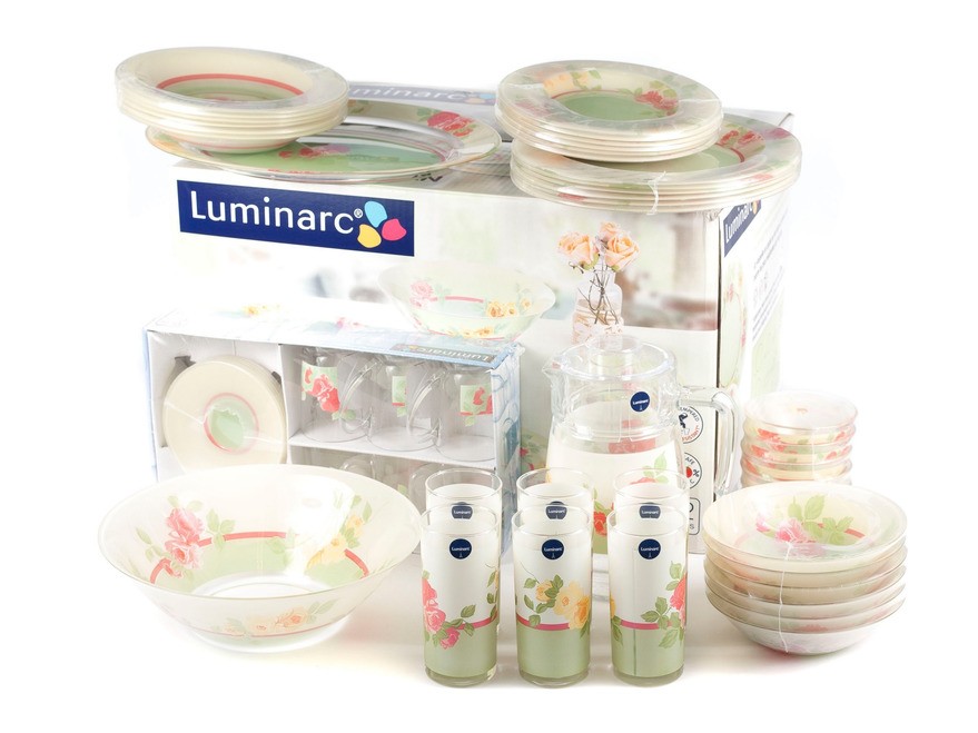 Набор посуды стеклянной Luminarc ''Romantic Garden'' 52 пр.  Арт. 78671 - фото
