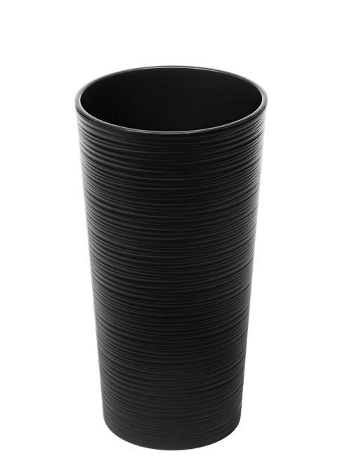Кашпо пластмассовое ''Lilia dluto'' черное 25*46 см Арт. 79001 - фото