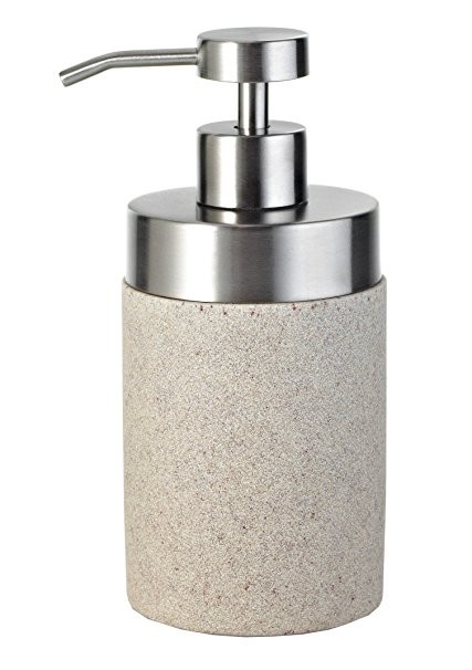Дозатор для жидкого мыла полирезин ''stone'' 7*7*14 см Арт.80215 - фото