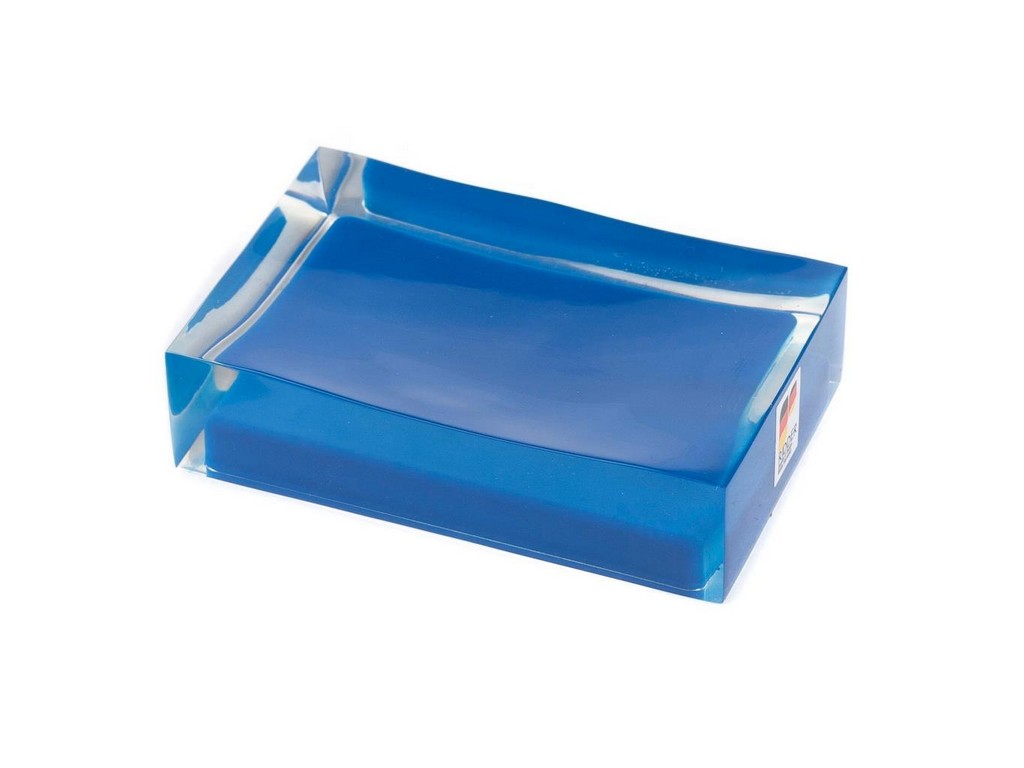Подставка для мыла полирезин ''Colours Blue'' 11*7*3 см Арт. 80237 - фото