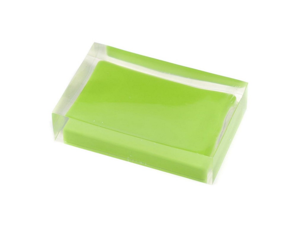 Подставка для мыла полирезин ''Colours Green'' 11*7*3 см Арт. 80238 - фото