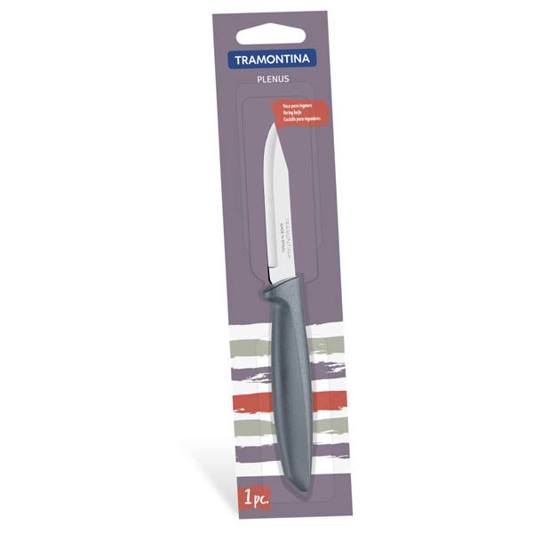 Нож металлический для овощей ''Plenus'' с пластмассовой ручкой 18,5/7,5 см  Арт. 80471 - фото