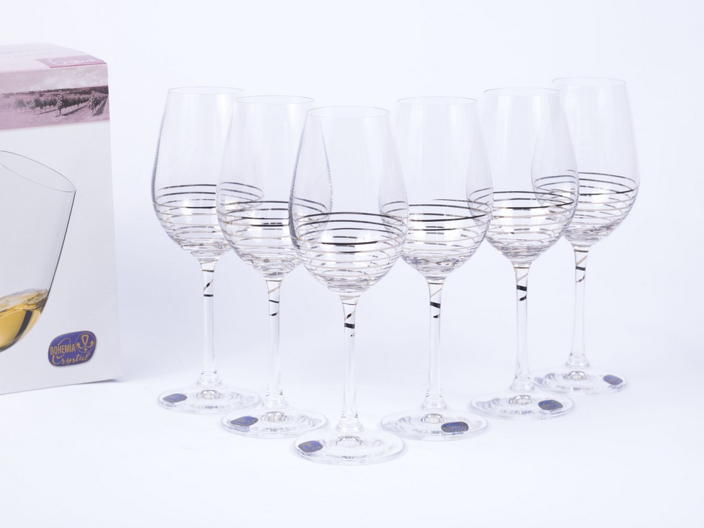 Набор бокалов для вина Viola декор. 6 шт. 350 мл Арт.81686 - фото
