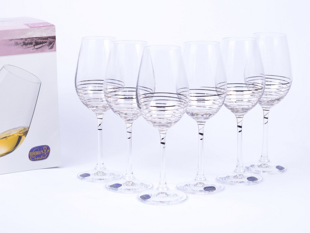 Набор бокалов для вина Viola декор. 6 шт. 450 мл Арт.81687 - фото