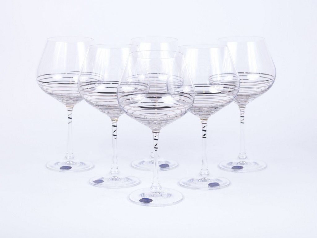 Набор бокалов для вина Viola с декор. 6 шт. 570 мл Арт.81688 - фото