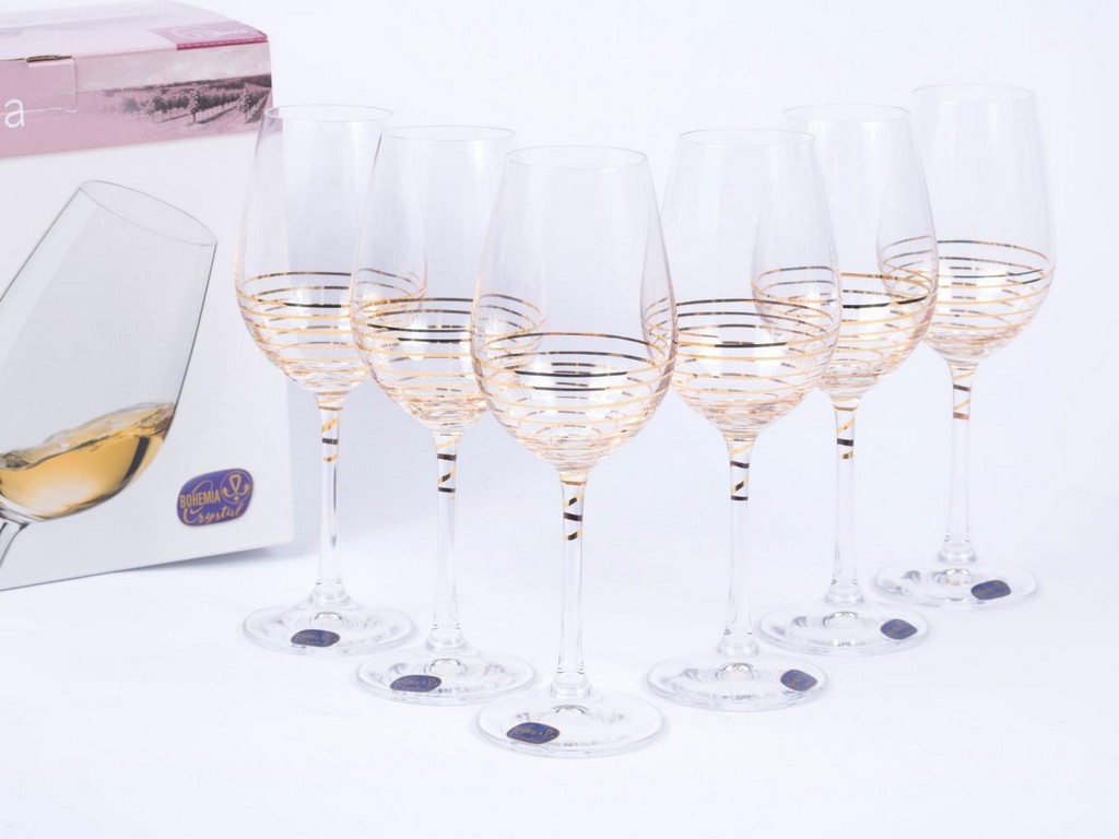 Набор бокалов для вина Viola декор. 6 шт. 450 мл Арт.81693 - фото