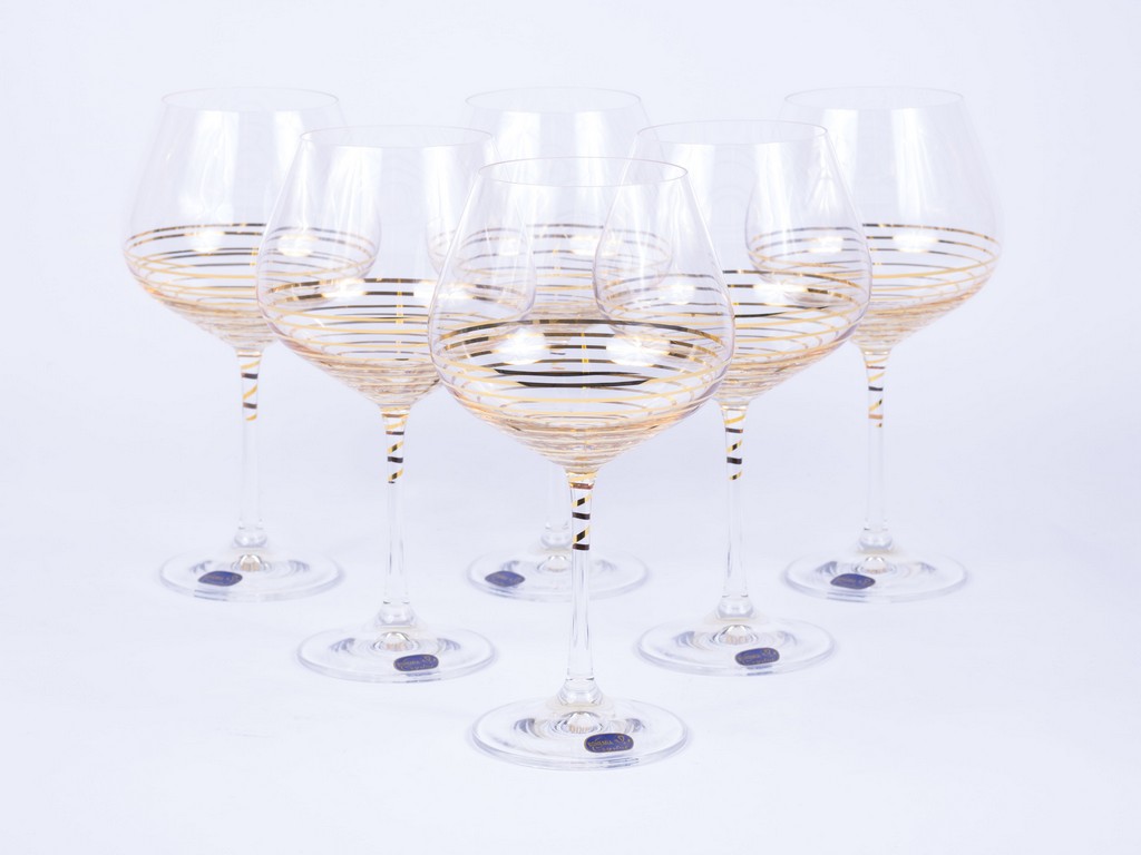 Набор бокалов для вина Viola декор. 6 шт. 570 мл Арт.81694 - фото