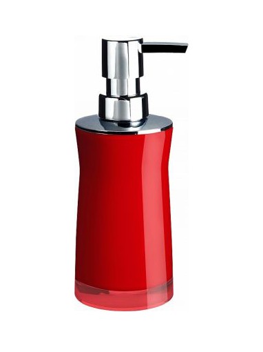 Дозатор для жидкого мыла акриловый ''disco red'' 6,5*6,5*19 см Арт.82065 - фото