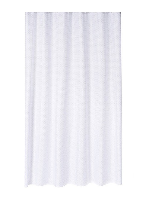 Занавес-шторка для ванной текстильная ''diamond white'' 180*200 см Арт.82112 - фото