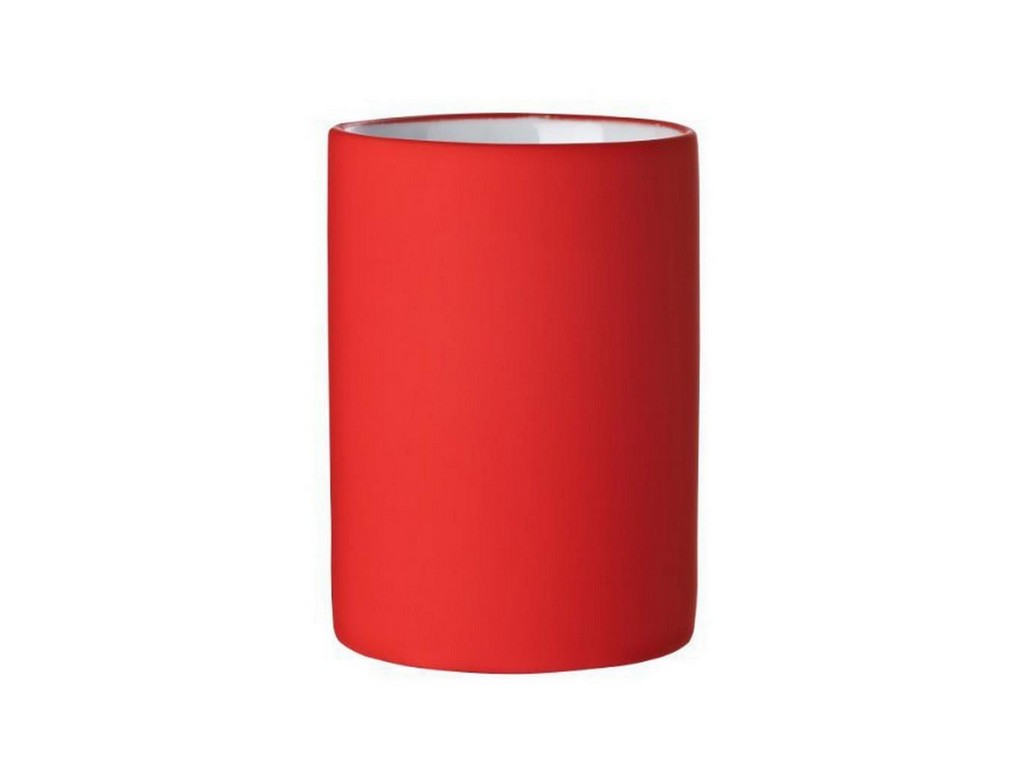 Стакан туалетный керамический ''elegance red'' 7*7*10 см   Арт.82133