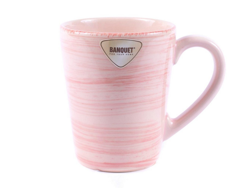 Чашка керамическая розовая 310 мл Арт.82389 - фото