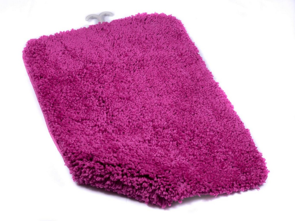 Коврик для ванной текстильный пурпурный ''softy'' 50*75 см Арт.82449 - фото