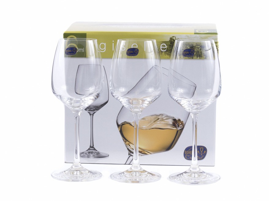Набор бокалов для вина стеклянных ''giselle'' 6 шт. 340 мл  Арт.84800 - фото