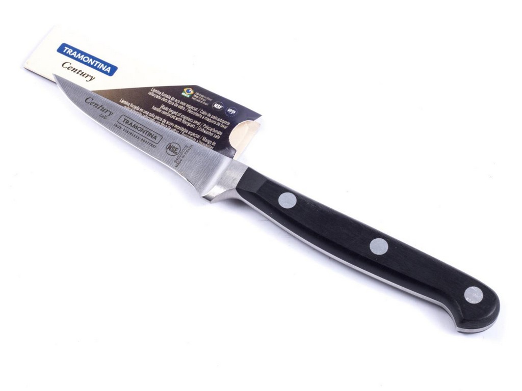 Нож металлический для овощей ''century'' с пластмассовой ручкой 7,2/17,4 см  Арт.84877 - фото