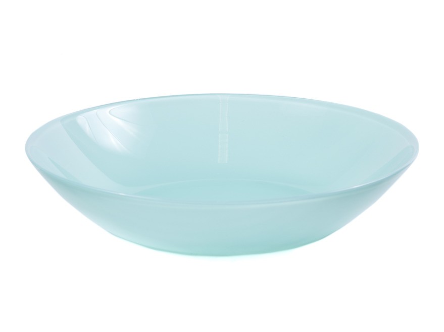 Тарелка глубокая стеклянная ''arty soft blue'' 20 см   Арт.84886