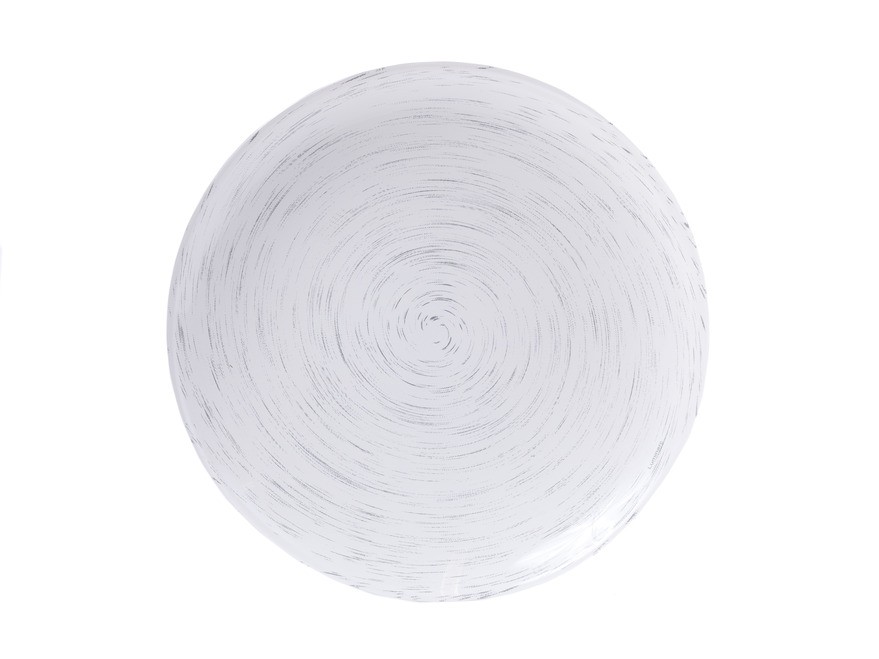 Тарелка мелкая стеклянная ''stonemania white'' 25 см  Арт.85577