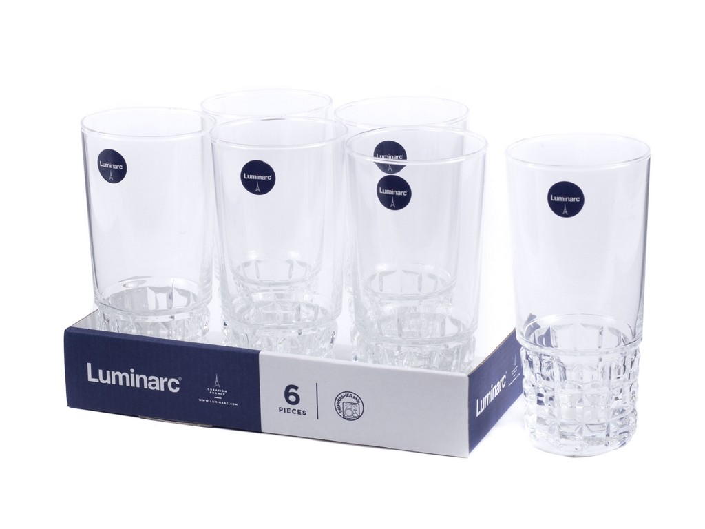 Набор стаканов стеклянных Luminarc ''quadrille'' 330 мл  Арт.85654