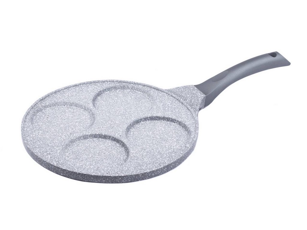 Сковорода-блинница алюминиевая антипригарная с гранитной крошкой ''granite grey'' 26 см  Арт.86092 - фото