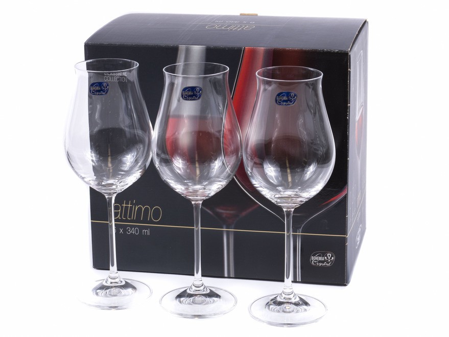 Набор бокалов для вина стеклянных ''attimo'' 6 шт. 340 мл  Арт.87418 - фото