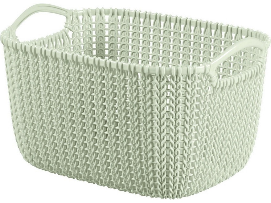 Корзина пластмассовая ''knit'' прямоугольная s 8 л/30*22*17 см  Арт.87598