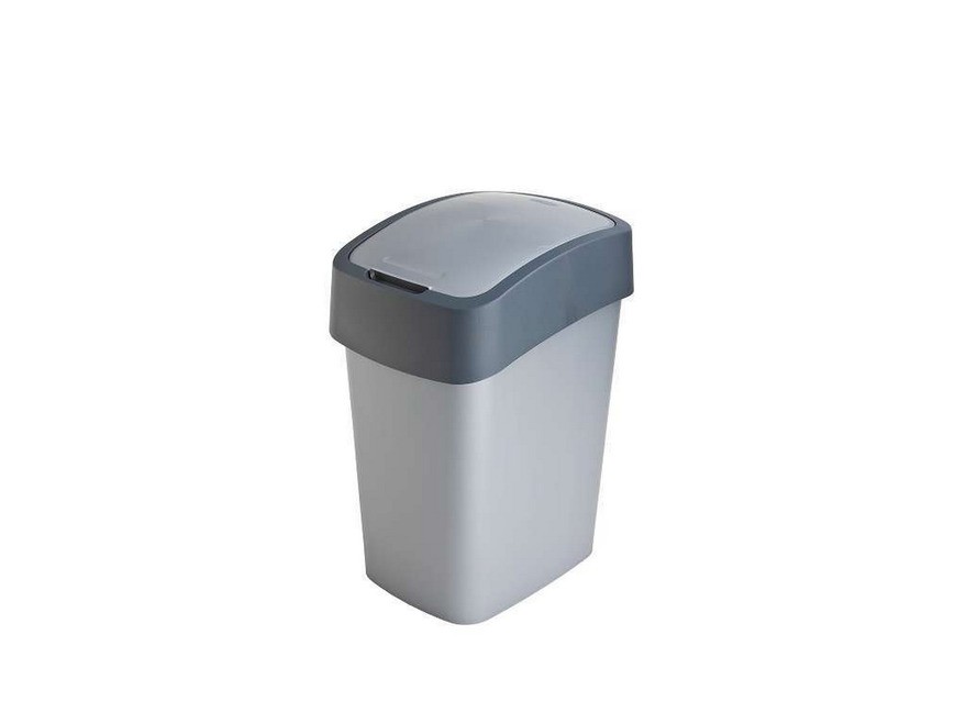 Ведро для мусора пластмассовое с откидной крышкой ''flip bin'' 25 л  Арт.87663 - фото