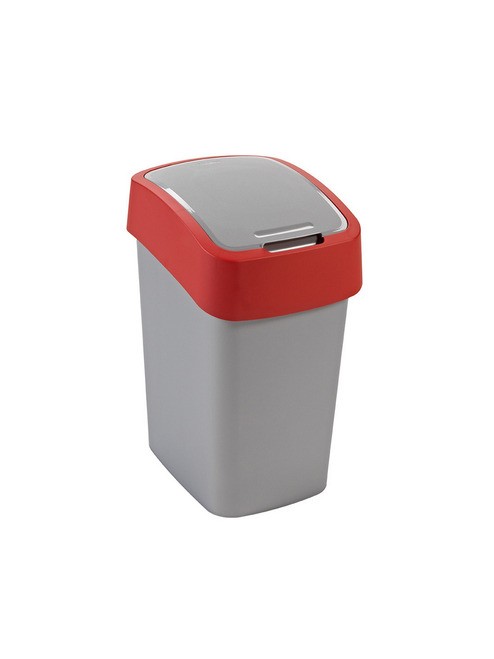 Ведро для мусора пластмассовое с откидной крышкой ''flip bin'' 10 л  Арт.88354