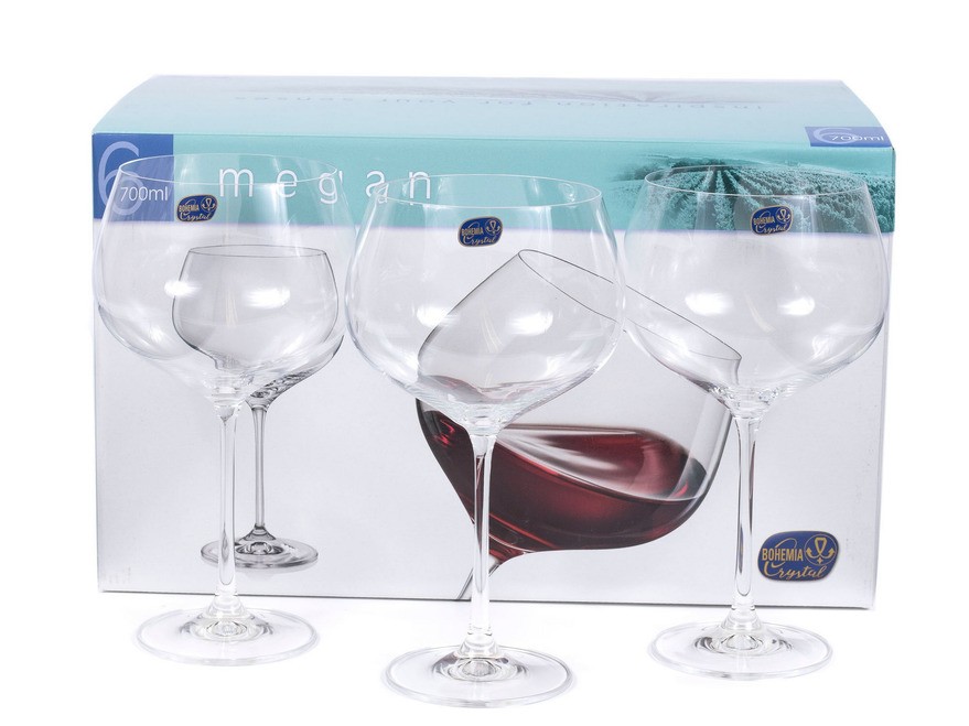 Набор бокалов для вина стеклянных ''megan'' 6 шт. 700 мл  Арт.89855 - фото