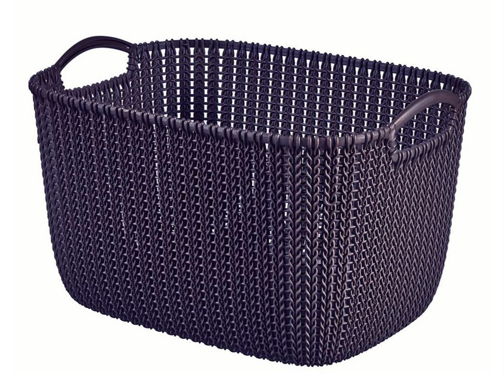 Корзина пластмассовая ''knit'' прямоугольная l 19 л/40*28*23 см (арт. 230117, код 970203) Арт.90207