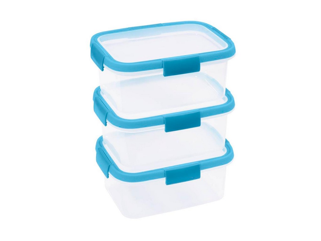 Набор контейнеров пластмассовых ''fresh'' 3 шт. 1,2 л (арт. 233424, код 997007) Арт.90212 - фото