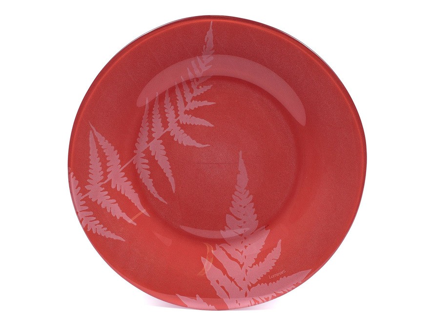 Тарелка десертная стеклянная ''filicaria rouge'' 19,5 см (арт. P3058, код 198672) Арт.90691 - фото