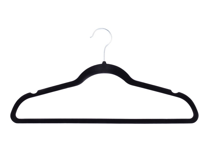 Вешалка для одежды пластмассовая ''вельвет'' 44,5 см (арт. Jl531012, код 184729) Арт.90925 - фото