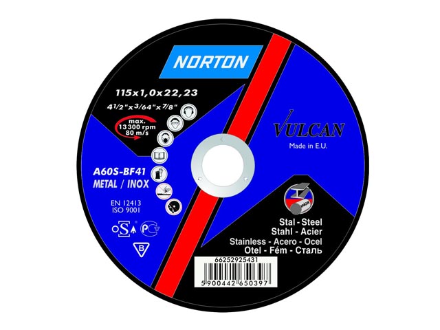 Круг обдирочный 150х6.4x22.2 мм для металла Vulcan NORTON Арт. 66252925525