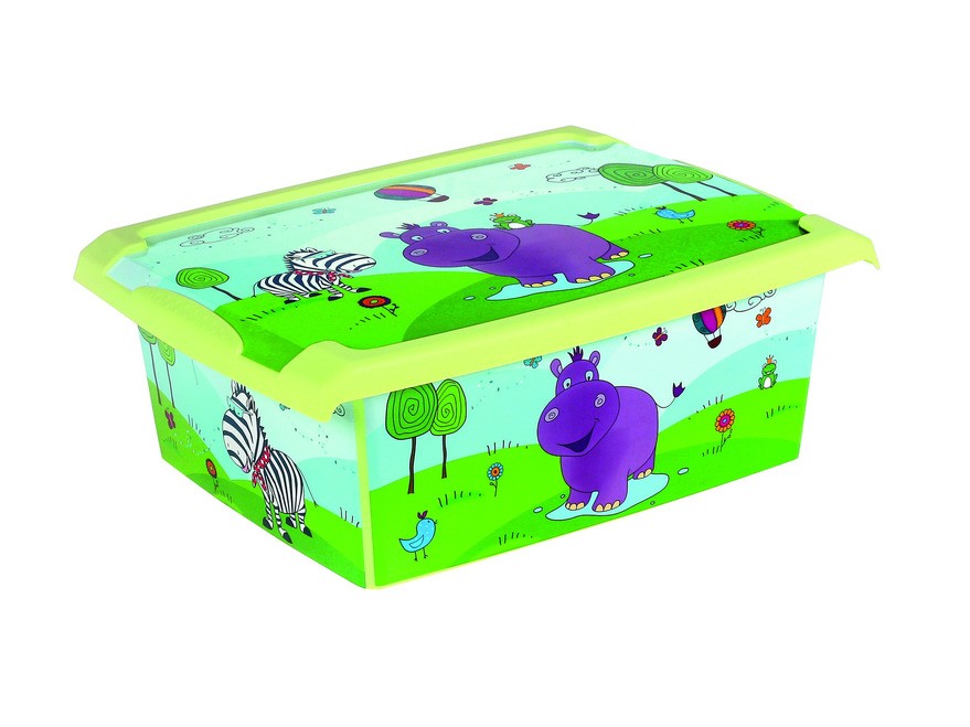 Ящик для игрушек пластмассовый ''filip/hippo'' 39*29*14 см/10 л (арт. 1270226201200, код 713007) Арт.91892 - фото