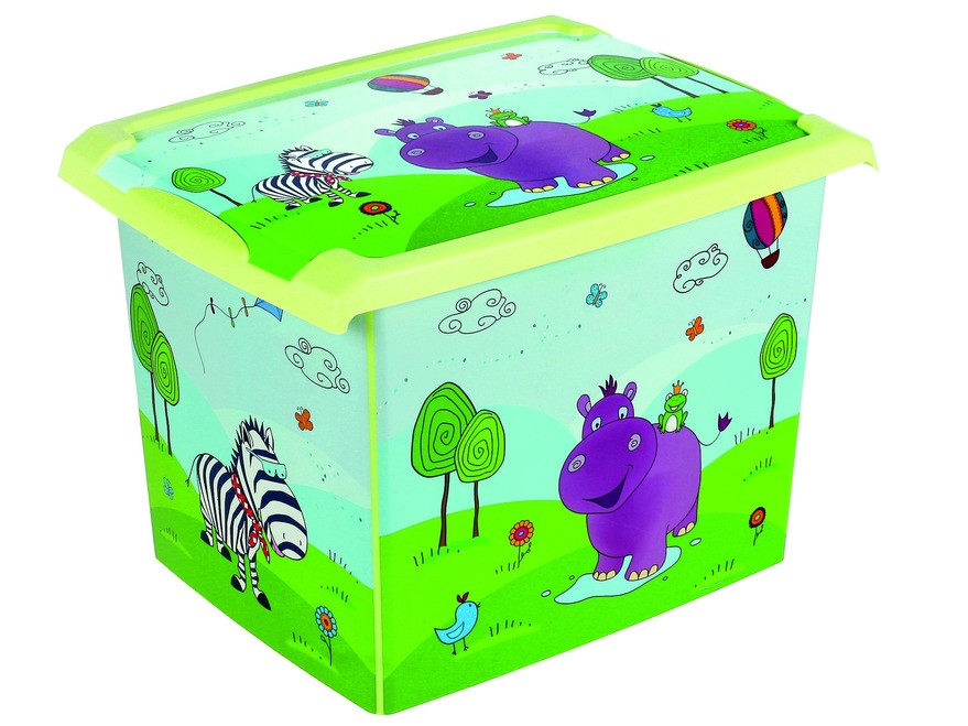 Ящик для игрушек пластмассовый ''filip/hippo'' 39*29*27 см/20,5 л (арт. 1280226201200, код 813004),  Арт.91893 - фото