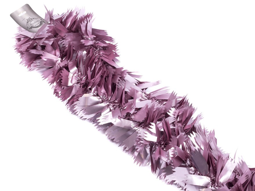 Мишура елочная розовая 2 м (арт. M-19-049-5, код 188949) Арт.92252 - фото