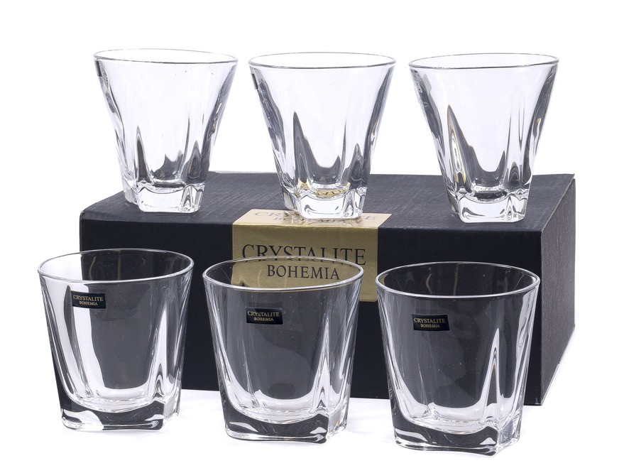 Набор стаканов для виски стеклянных 