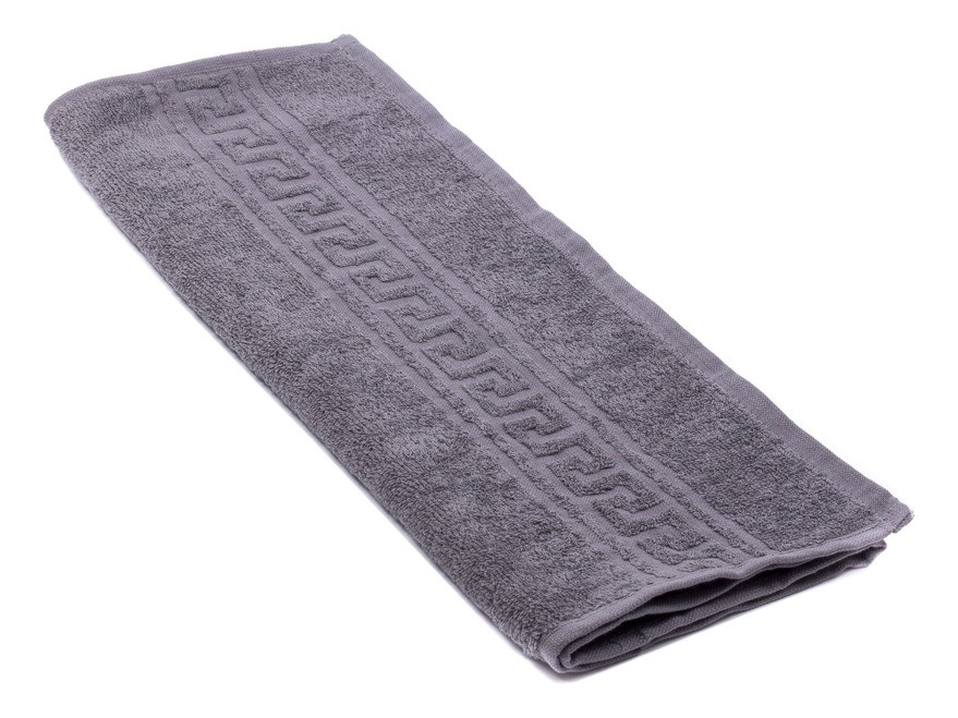 Полотенце текстильное махровое 40*70 см 380 г/м2 (арт. Вт40-70г-910-серый, код 800573) Арт.92588 - фото