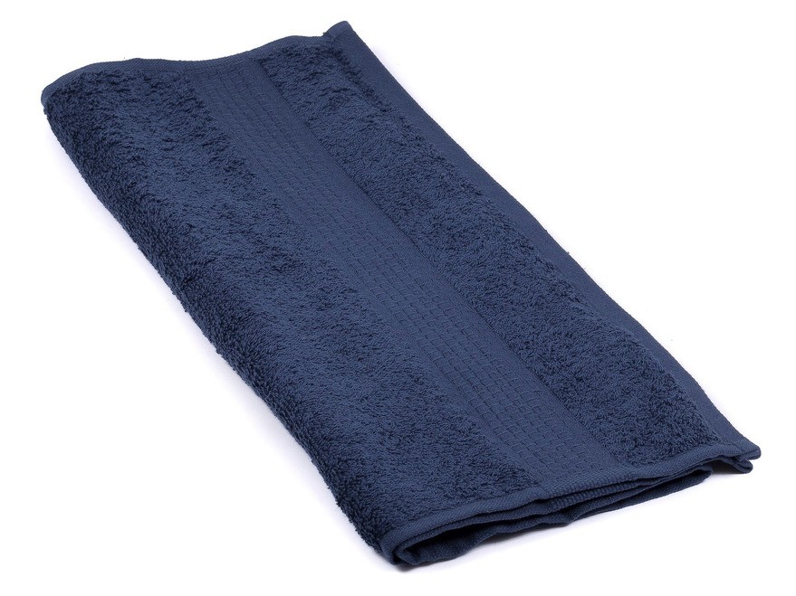 Полотенце текстильное махровое 40*70 см 470 г/м2 (арт. 40-70bs-761-темно-синий, код 801709) Арт.92594 - фото