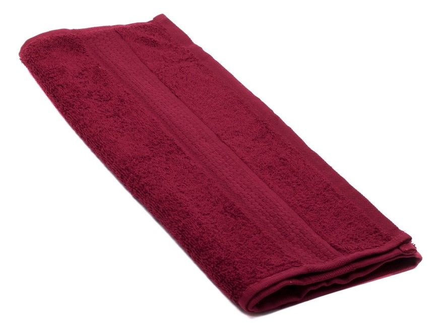 Полотенце текстильное махровое 40*70 см 470 г/м2 (арт. 40-70bs-945-бордовый, код 801778) Арт.92596 - фото