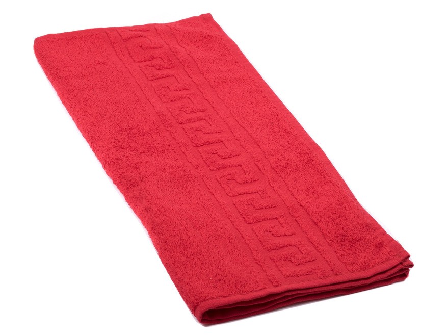 Полотенце текстильное махровое 50*90 см 380 г/м2 (арт. Вт50-90г-109-красный, код 953799) Арт.92598 - фото