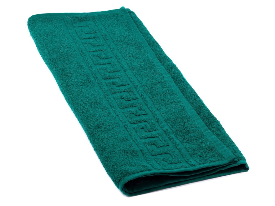 Полотенце текстильное махровое 50*90 см 380 г/м2 (арт. Вт50-90г-507-темно-зеленый, код 800771) Арт.92599 - фото