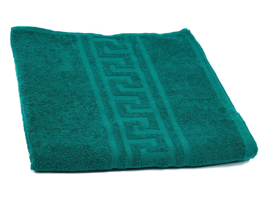 Полотенце текстильное махровое 70*140 см 380 г/м2 (арт. Вт70-140г-507-темно-зеленый, код 801051) Арт.92612 - фото