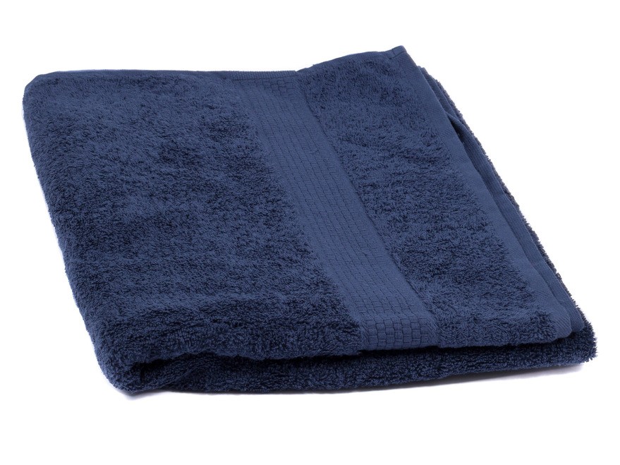 Полотенце текстильное махровое 70*140 см 470 г/м2 (арт. 70-140bs-761-темно-синий, код 802300) Арт.92619 - фото
