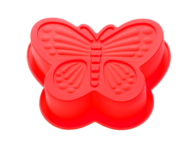 Форма для выпечки, силиконовая, бабочка, 16.5 х 13.5 х 3.5 см, красная, PERFECTO LINEA Арт. 20-001315 - фото